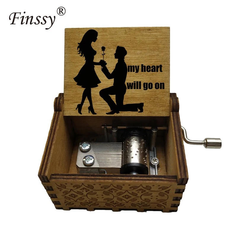 Деревянная шкатулка новейшего дизайна музыкальная ручной работы Музыкальная с