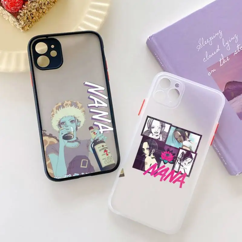 

Nana Anime Oosaki Phone Case matte transparent For iphone 7 8 11 12 plus mini x xs xr pro max cover