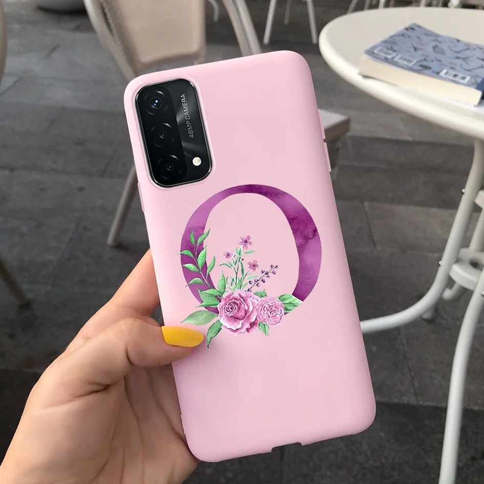Чехол для OPPO A54 A74 4G блестящий мягкий чехол с искусственным алфавитом OPPOA54 CPH2239 OPPOA74