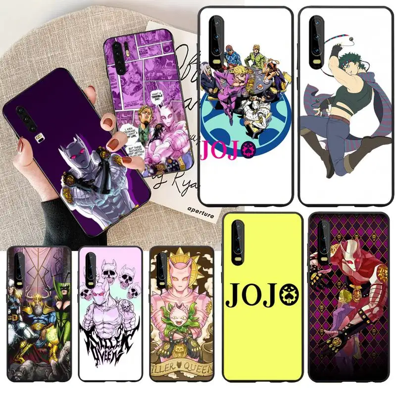 Чехол для телефона PENGHUWAN Anime JoJo Killer Queen мягкий черный чехол Huawei Honor 20 10 9 8 8x 8c 9x 7c 7a Lite