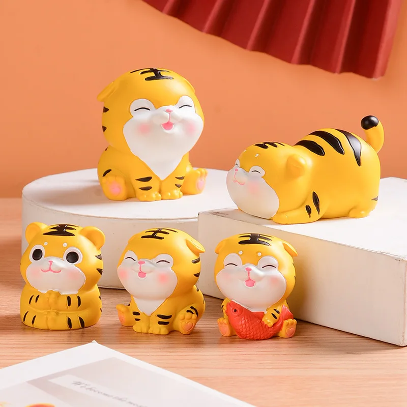 Новинка 2022 фигурки тигра символы китайского Нового года двенадцать знаков