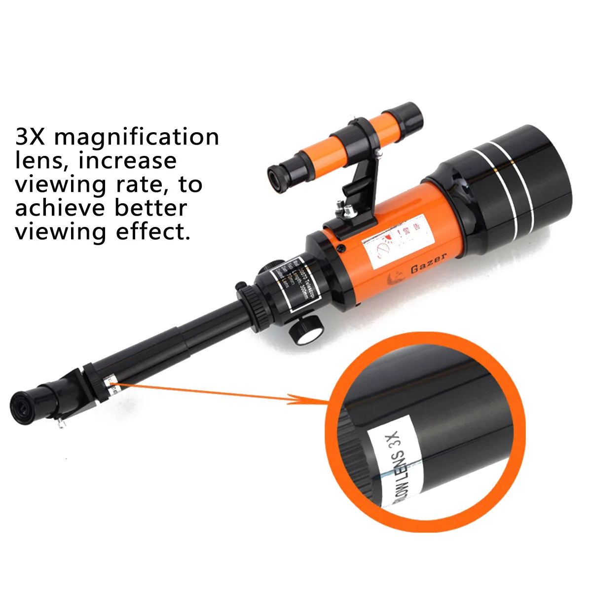 

HD Professional Astronomical Telescope Night Vision Deep Space Star View Moon View 150X Monocular Telescope With Tripod Lever