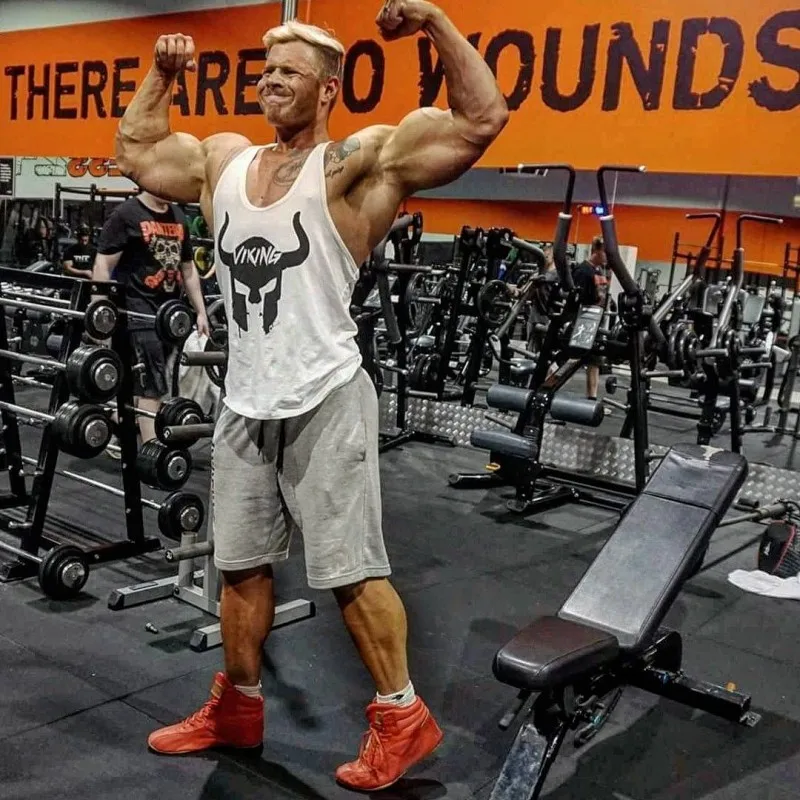 Спортивные костюмы мужские топы летние хлопковые облегающие майки одежда для