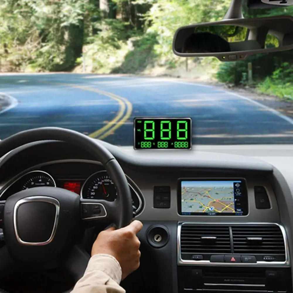 

General Hud Head Display Gps Overspeed Alarm Mileage Statistics Head Display C80 Car Accessories