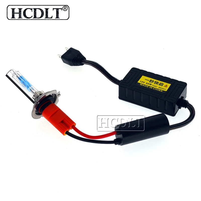 HCDLT полный комплект супер мини 55 Вт AC тонкий балласт HID фар Ксенон H7 H1 H11 9005 9012