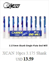 XCAN 1 шт. 2-13 мм супер синий нано покрытием HSS концевые фрезы с прямым хвостовиком Фрезы ЧПУ фрезы 4 флейты концевые фрезы