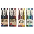 5 шт.упак. винтажные цветные ручки, набор гелевых ручек с чернилами, точка 0,5 мм, выдвижные чернильные карандаши для рисования крафт-рисования