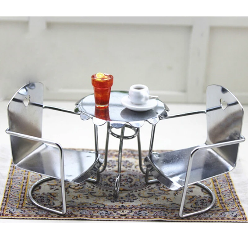 

1:12 миниатюрный металлический стул для кукольного домика, модель для кукольного домика, мебель для кукол, мини-стул, игрушки для детей