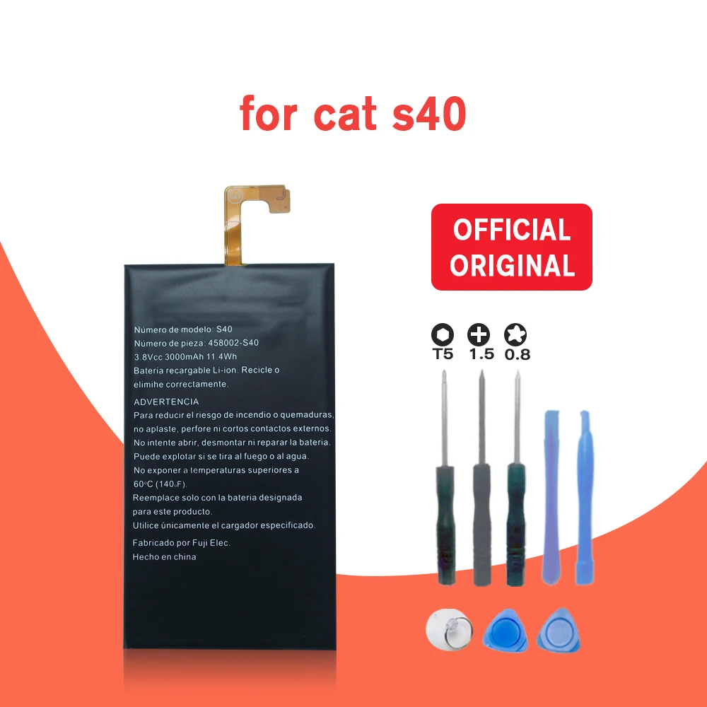 100% оригинальная сменная батарея 3000Ah для CAT S40 458002-S40 аккумулятор + Инструменты |