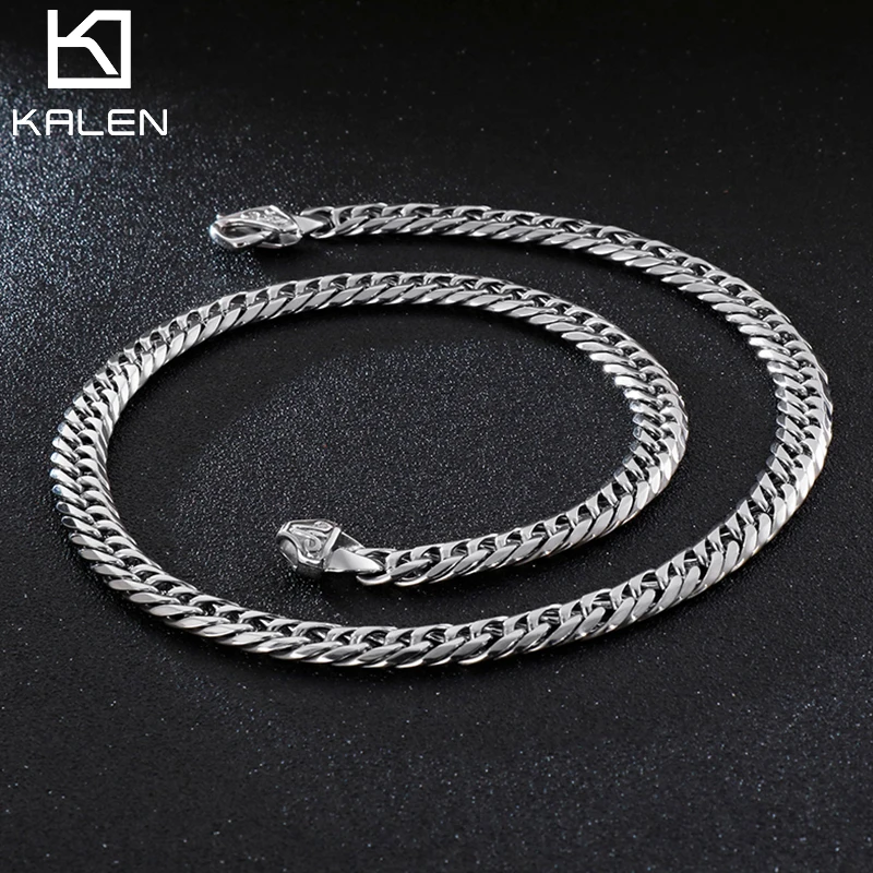 10 мм трендовая цепочка на шею для мужчин из нержавеющей стали 316L массивные