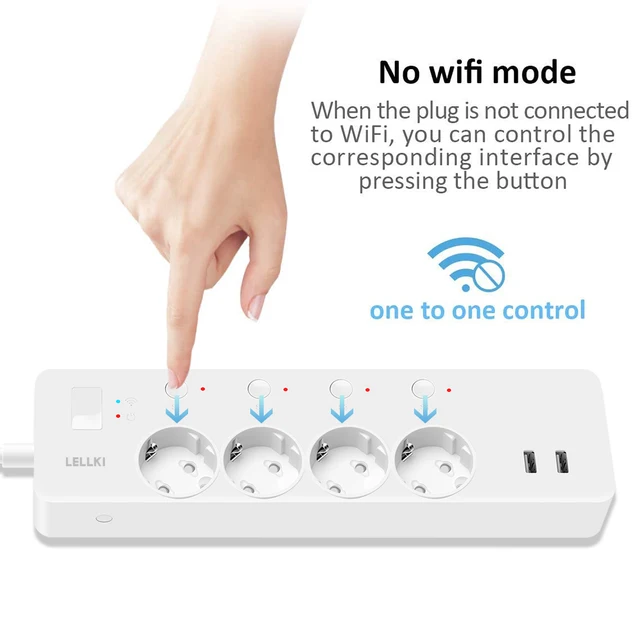 Zigbee Power Strip Energy Monitoring Wifi Smart Usb Socket 220V Eu Korea Plug Tuya Smart Life Home Alexa Google Yandex Station 4
