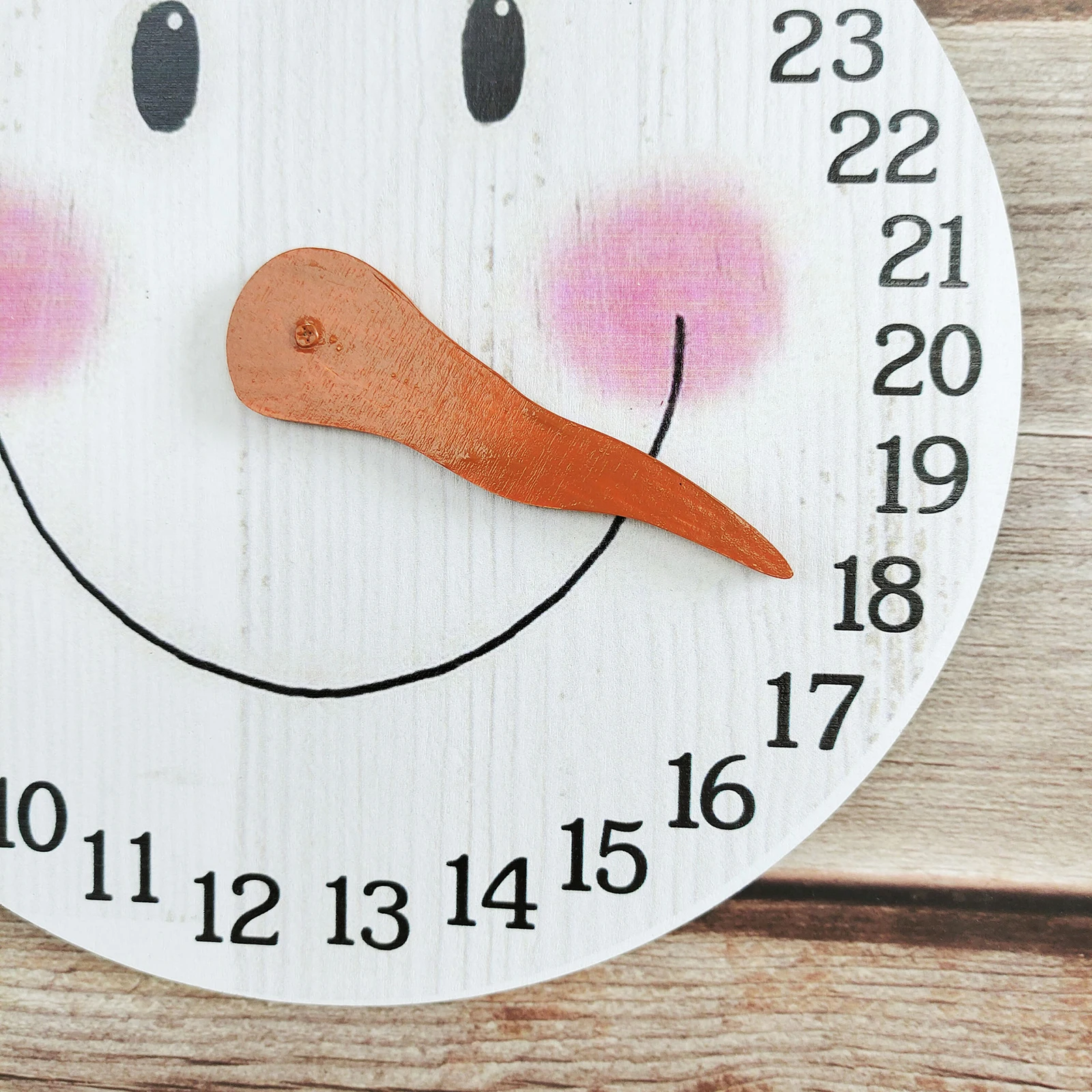 DIY мультфильм Санта Снеговик обратный отсчет настенный календарь нетканый