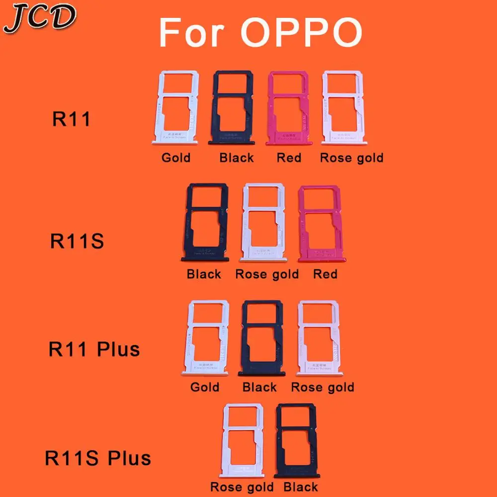 JCD для OPPO R11 R11S Plus Micro SIM SD TF слот адаптер лотка держатель считыватель сменный