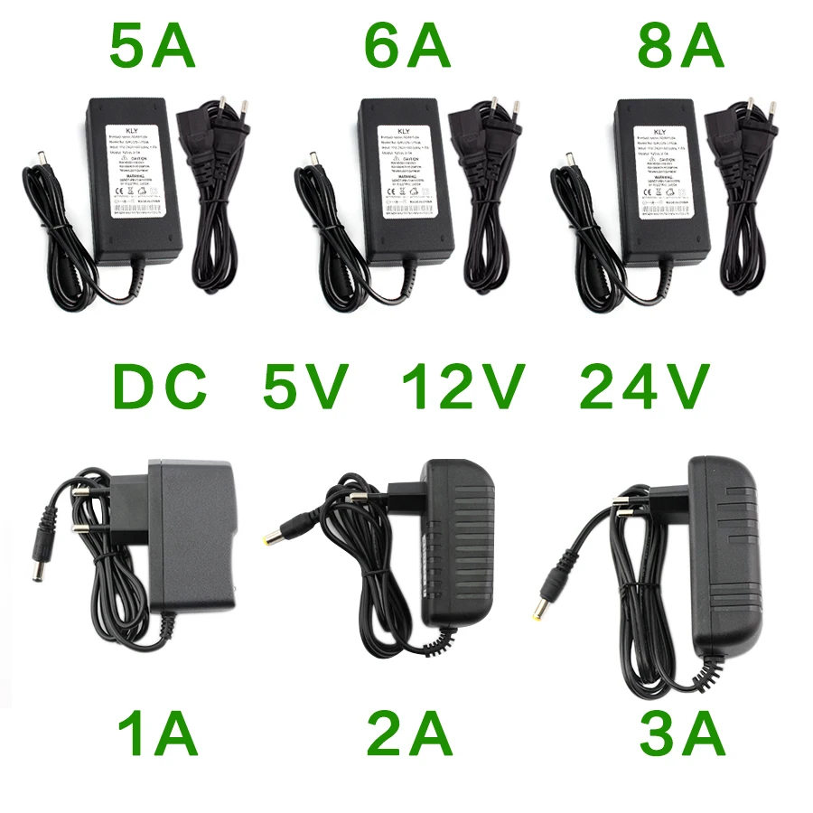 

Power Supply DC 5V 12V 24V 1A 2A 3A 5A 6A 8A Power Supply Adapter DC 5 12 24 V Volt Power Supply Adapter Lighting Led Strip Lamp
