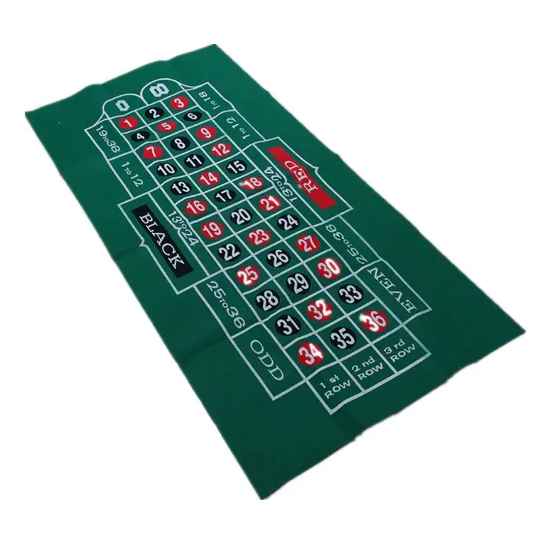 

2021 New 1pc Double-sided Game Tablecloth Russian Roulette & Blackjack Gambling Table Mat