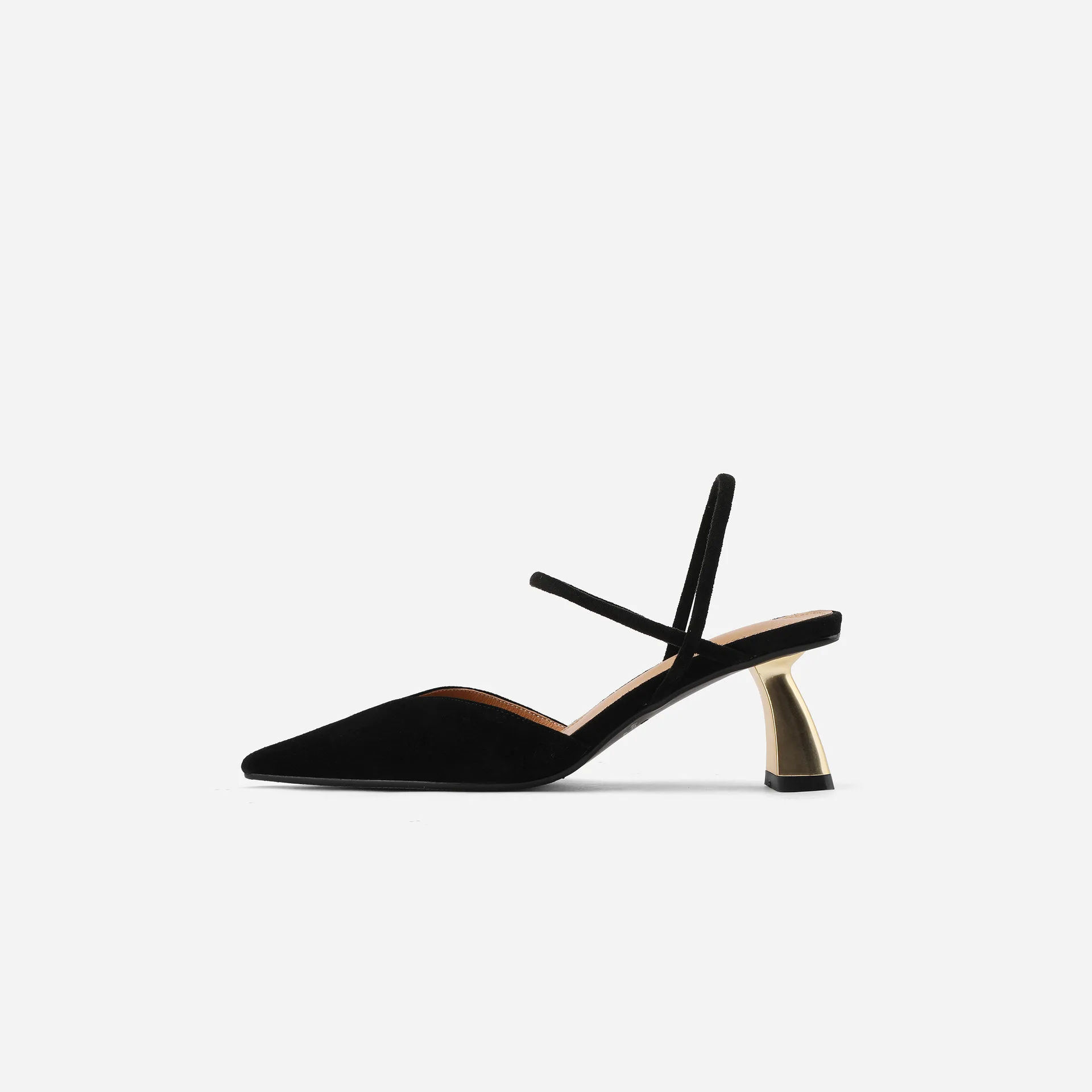 

Size full leather heel 2020 spring and summer new high heel pointed ol sandals