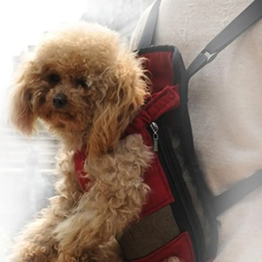 Портативный рюкзак-переноска для собак регулируемая сумка на плечо дорожная