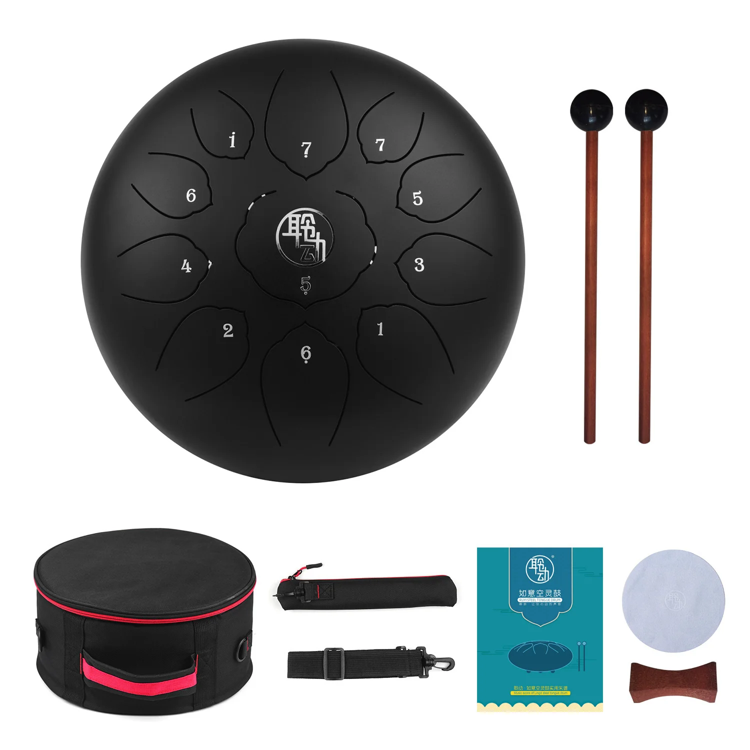 11 дюймов Мини тон стальной язык Профессиональный ударный барабан ручной