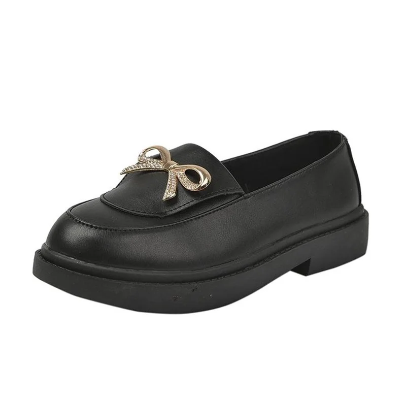 

Womens Loafers Shoes All-Match Autumn Round Toe Slip-on British Style Female Footwear Casual Sneaker Oxfords Shallow Mouth Fall