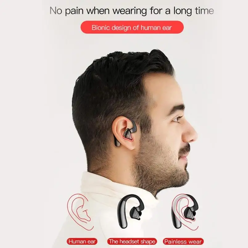 Беспроводные наушники Q9S с креплением на ухо Bluetooth водонепроницаемая гарнитура