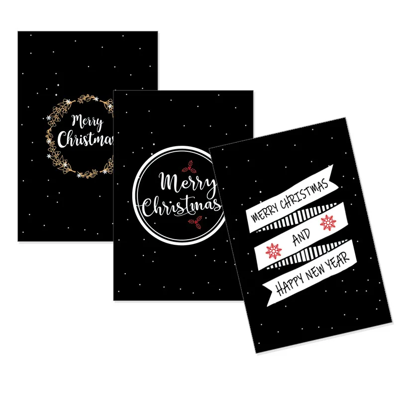 6 компл./лот смешивать стили шт. карты + конверт &quotMerry christmas" подарок открытка для