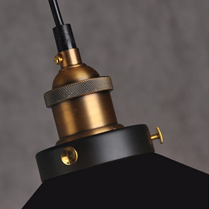 

Free shipping Dia 22cm copper black light 110V or 220V Edison bulb coffee bar lighting vintage lamps pendant lights
