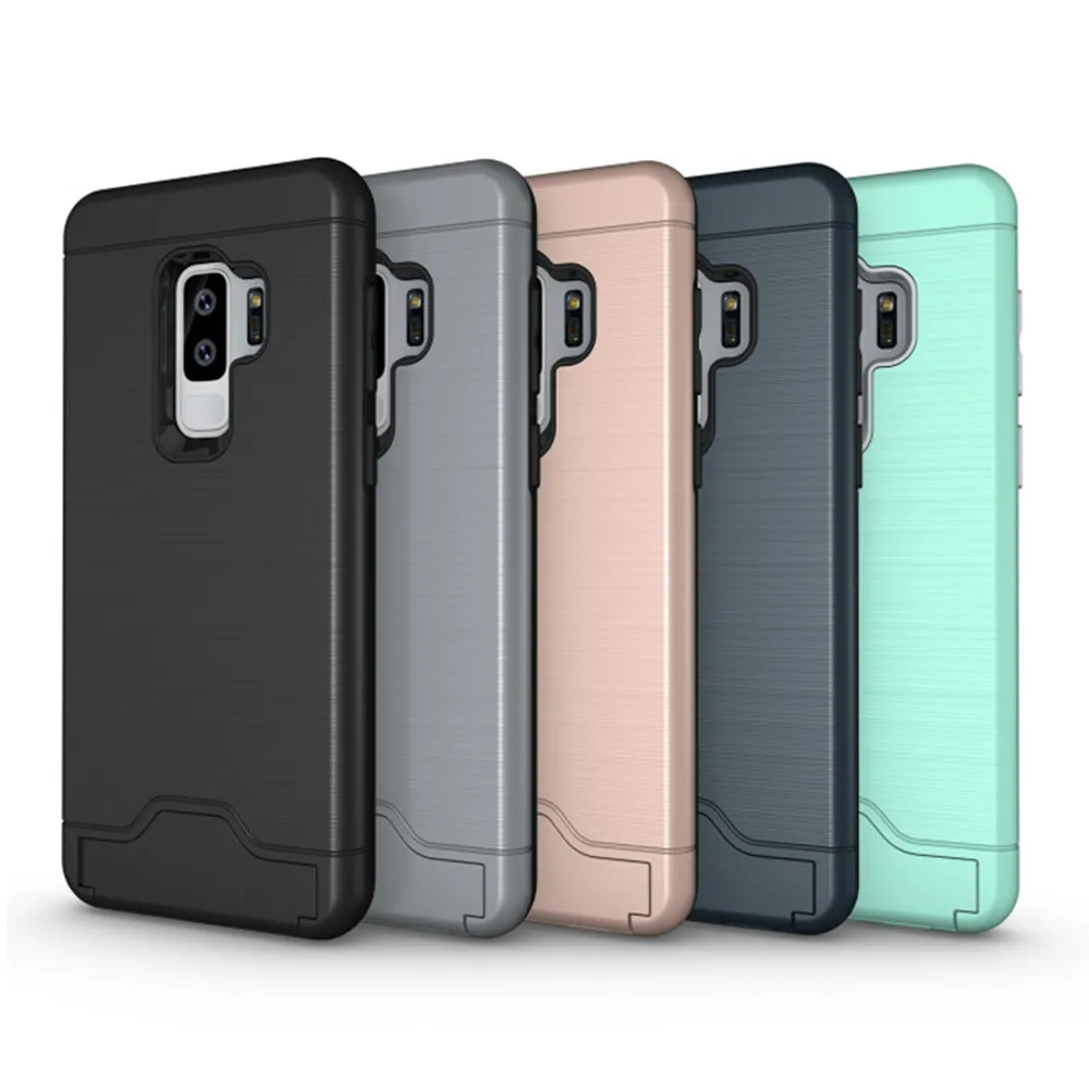 Мягкий резиновый Гибридный ударопрочный чехол из поликарбоната с отделением для