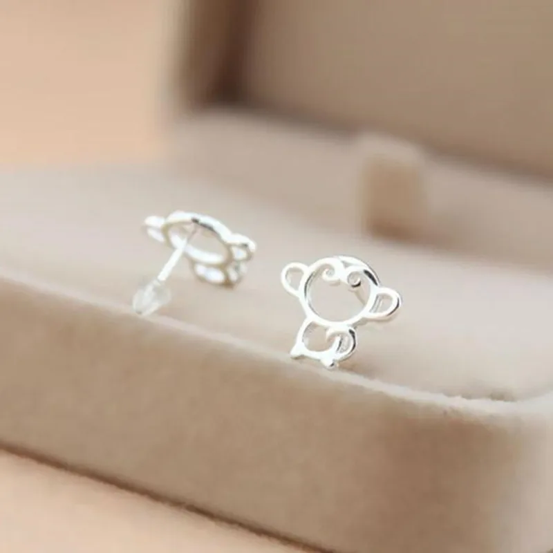 Женские серьги из нержавеющей стали YIERMEI2020Ben life cute monkey модные ювелирные изделия