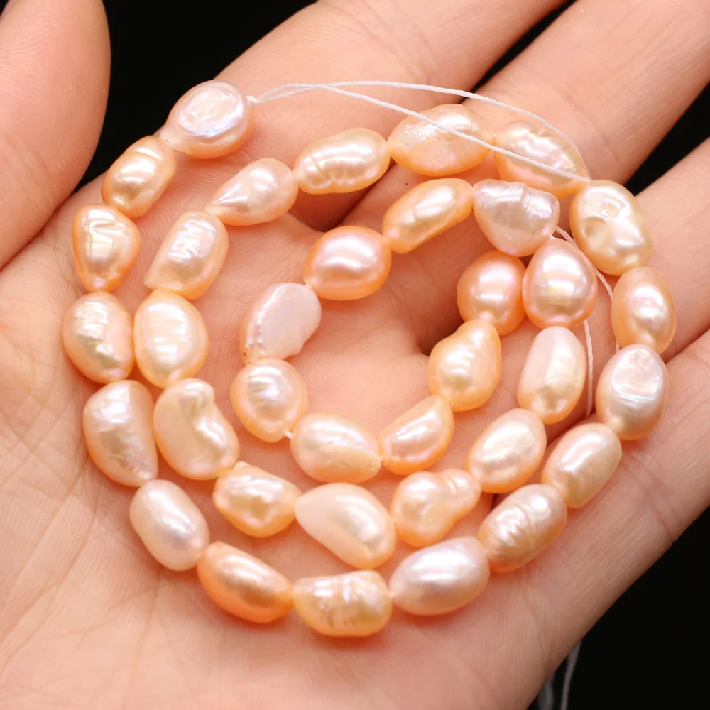 

Real Natural Pearls Beads Freshwater Pearl Beads Baroque Loose Perles for DIY Craft Bracelet Necklace Jewelry Making 14" strand