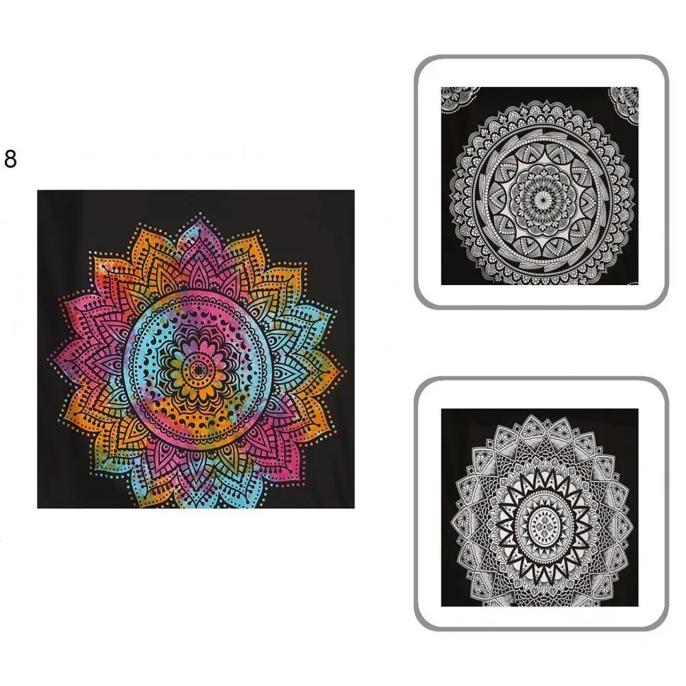 

Практичный износостойкий настенный гобелен из полиэстера с изысканным рисунком мандалы для спальни