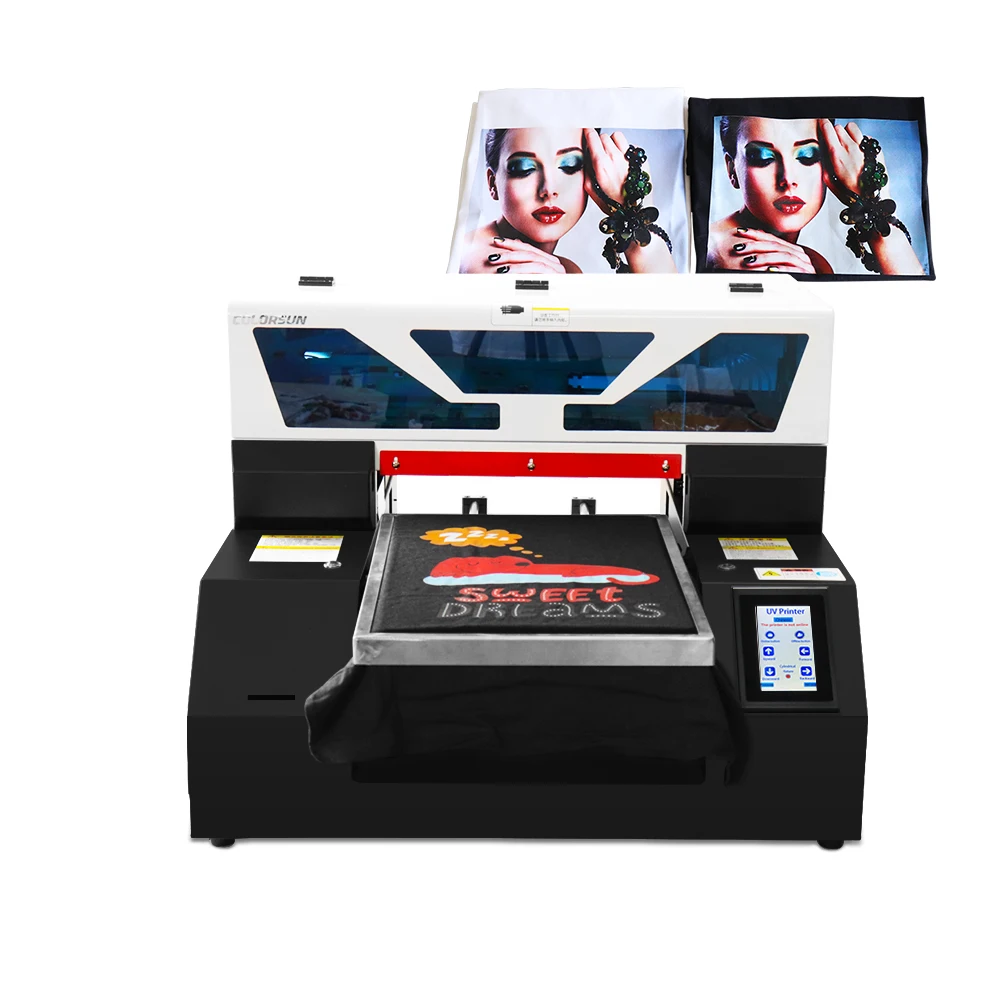 

Automatic A3 Flatbed Printer A2742 DTG Printer T-Shirt Printing Machine For T-Shirt Jeans Hoodies With White Ink Cycle