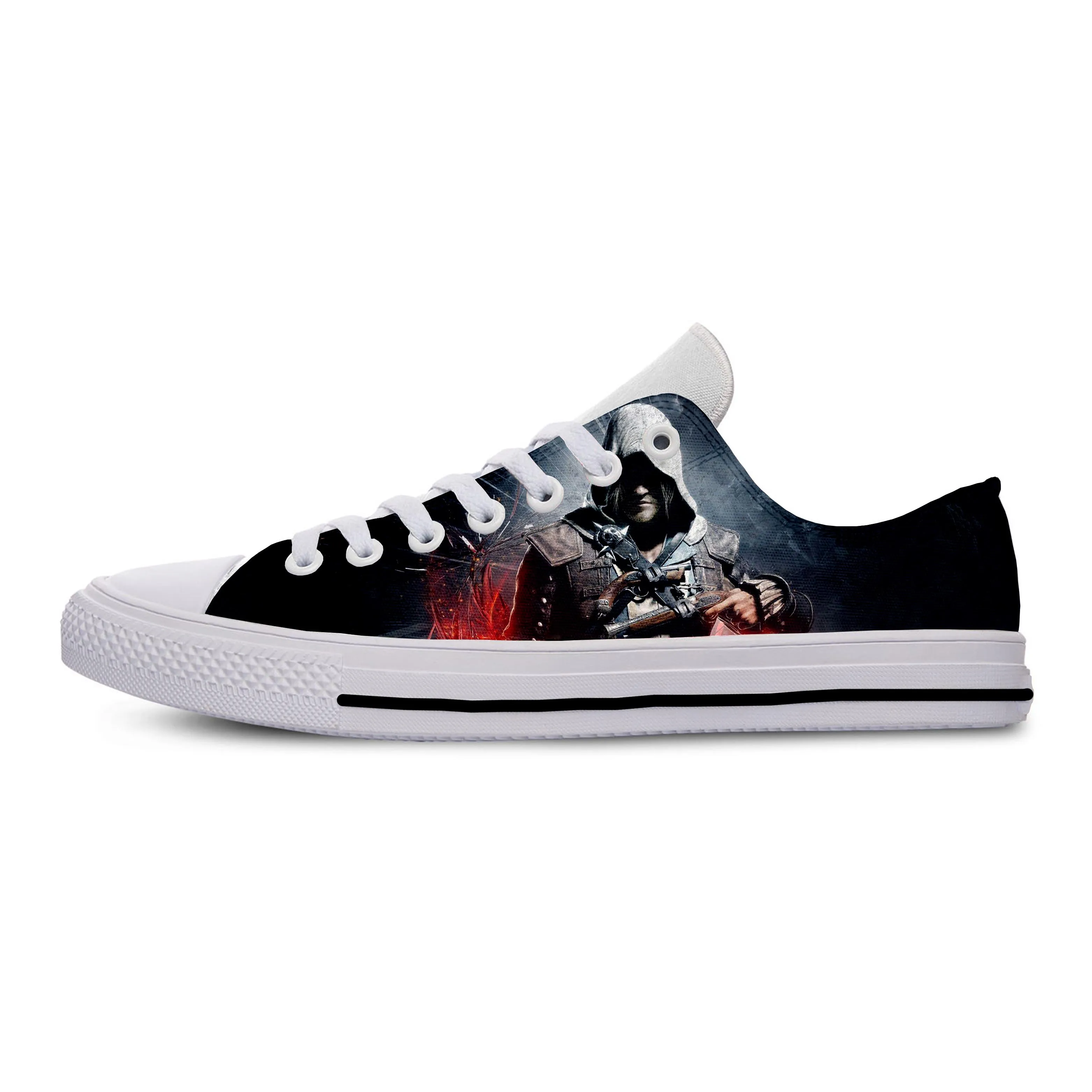Assassins Creed 2019 hot fashion 3D Sneakers for men/women high quality Harajuku printing casual shoes | Обувь