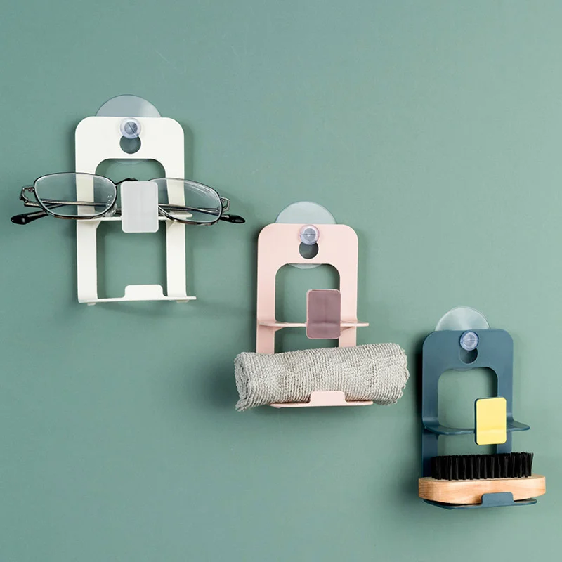 

Accessories Organizer Double Layer Suction Cup Sink Drain Rack Wall Sucker Sponge Storage Drying Holder Sink Soap Organizer