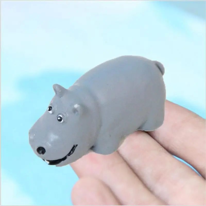 Бегемот миниатюрные фигурки животных мини мох микропейзаж бонсай узоры