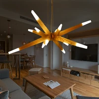 modernas luces colgantes para comedor modern suspention wooden hanging pendant lights lamp for dining room creative pendant lamp