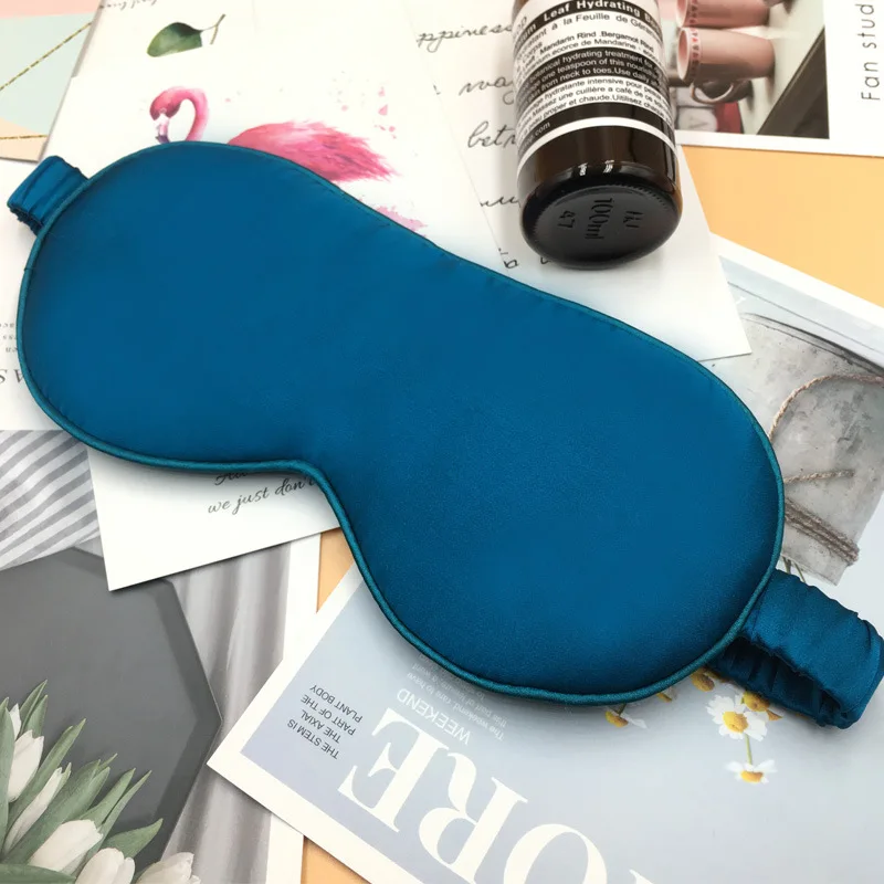 Двойная шелковая маска для глаз 100% шелк тутового шелкопряда сна с вышивкой|Сон и