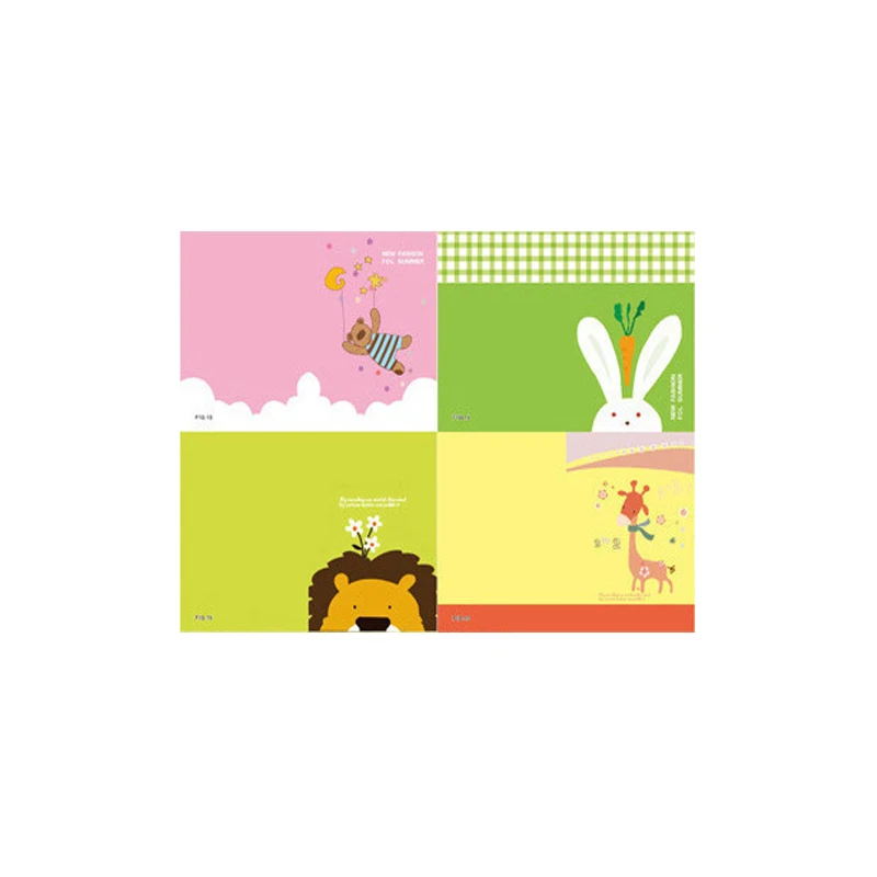 giraffe 40 шт./лот прекрасный мультфильм крафт-бумага мини ежедневник блокнот ежедневник школьные принадлежности канцелярский подарок - Цвет: giraffe