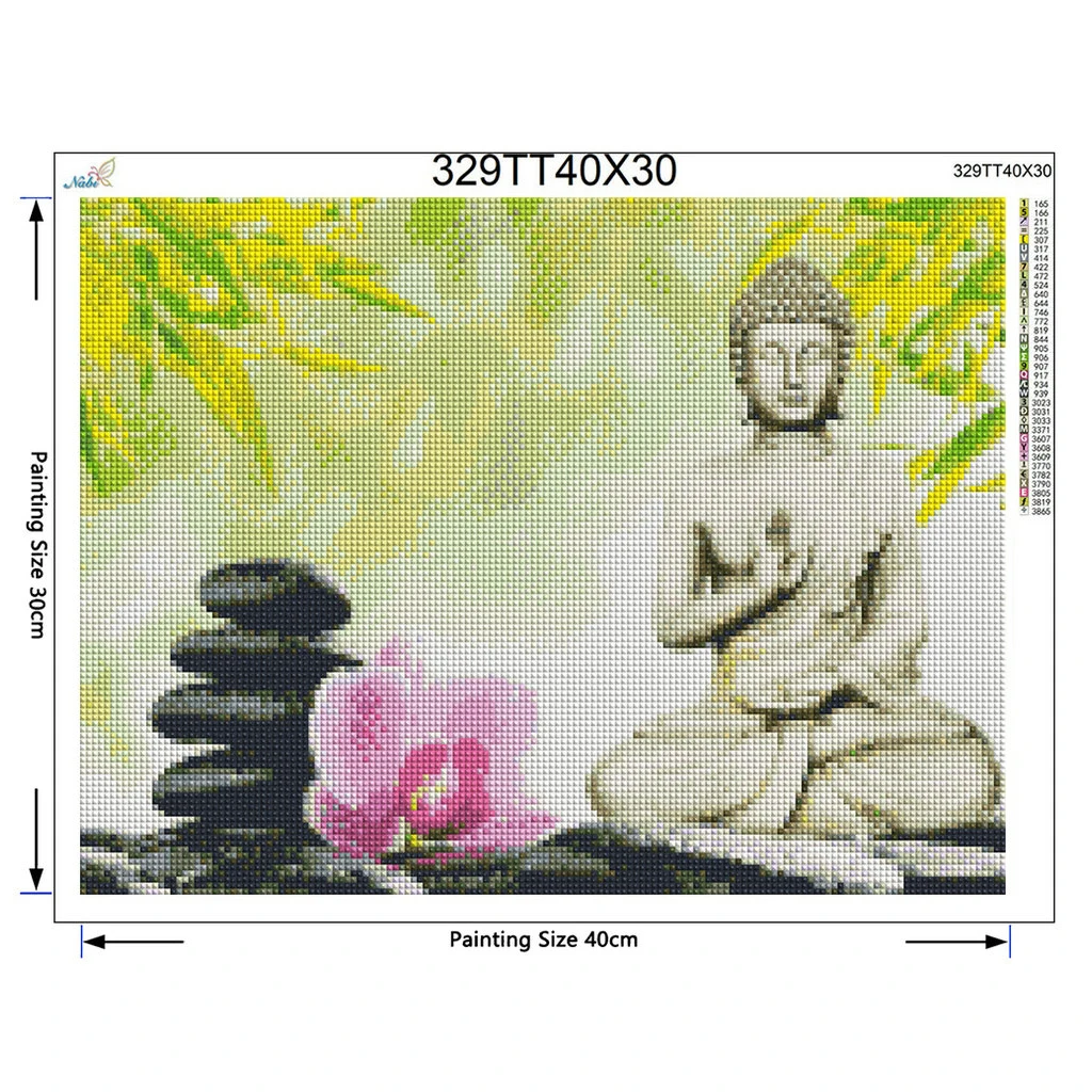 Сделай Сам алмазная вышивка Будда дзен жизнь 5D крестом 3D алмаз украшение