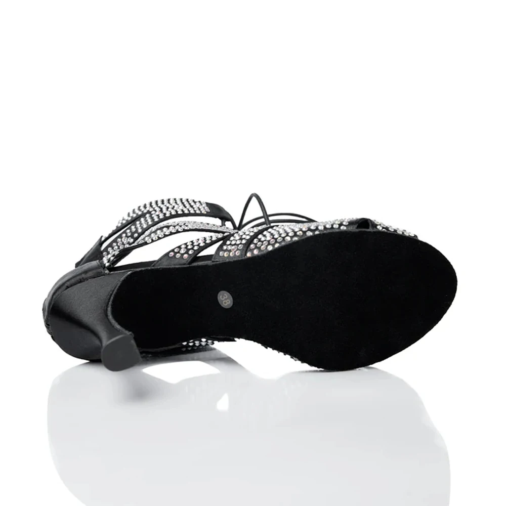 heels shoes Female For Women's Rhinestone Sandals Ballroom Latin Woman Sexy stilettos Boots High Heels Women Latin dance