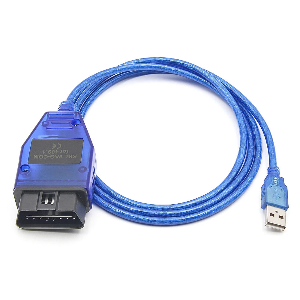 Диагностический кабель VAG COM KKL 409 1 OBD OBD2 с FTDI FT232RL/CH340T для VW/Audi/Skoda/кресла|Кабели и
