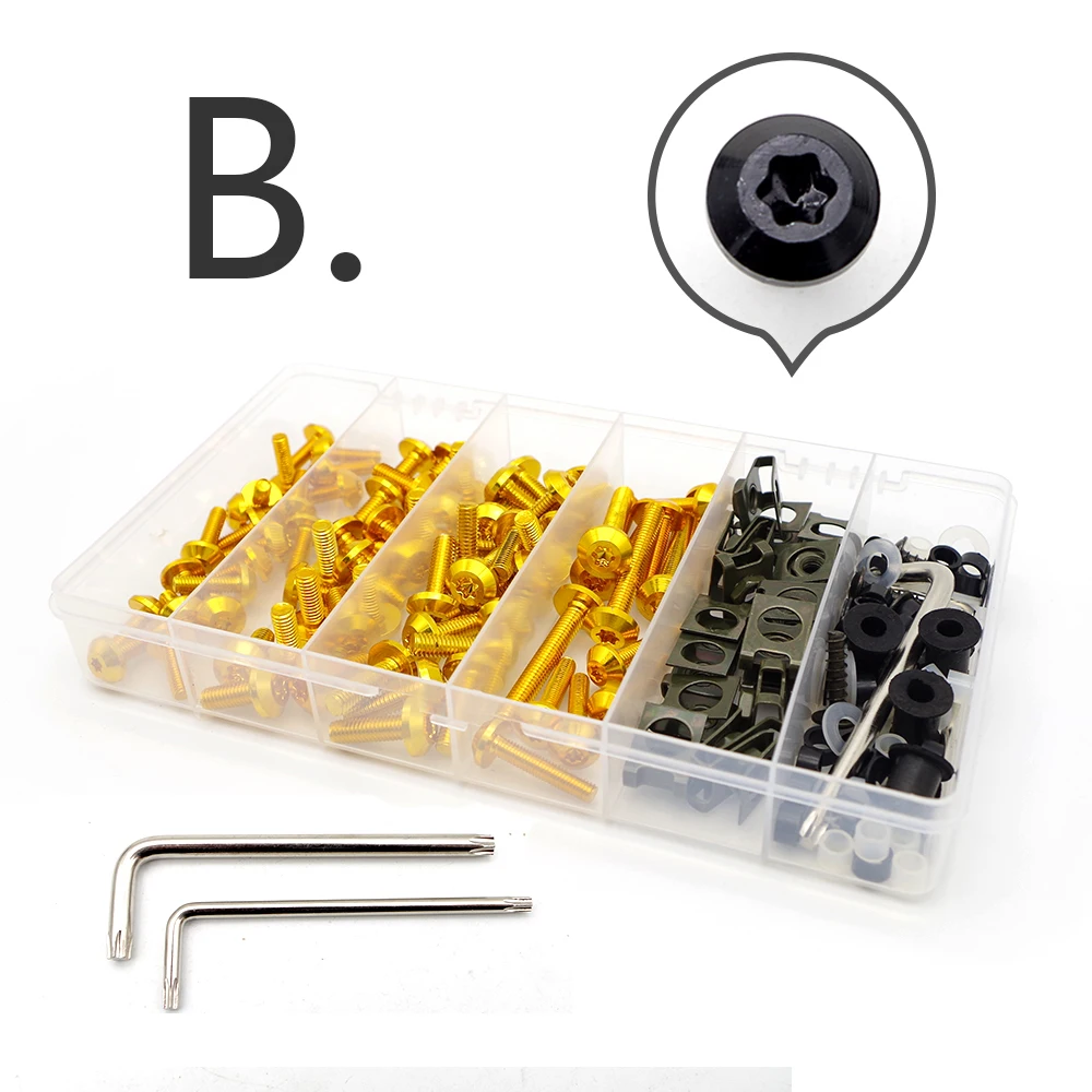 Мотоцикл лобовое стекло винты обтекателей крепежные зажимы Болты комплект для