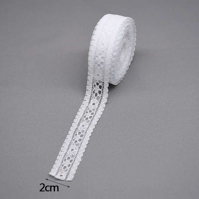 10 ярдов красивая белая кружевная лента ткань для свадебной вечеринки украшение