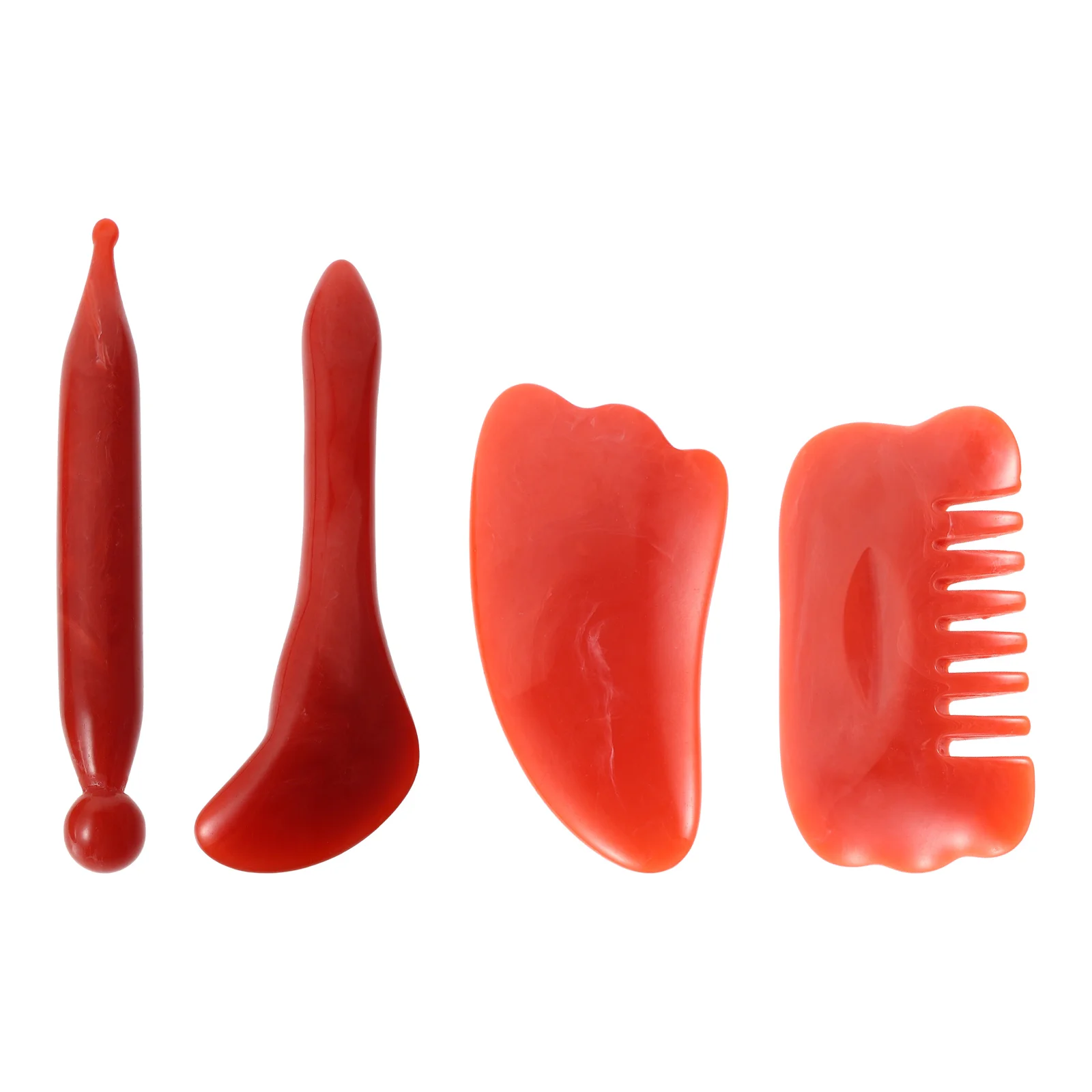 

4Pcs Scraping Boards Practical Boards Scraping Tools (Red)