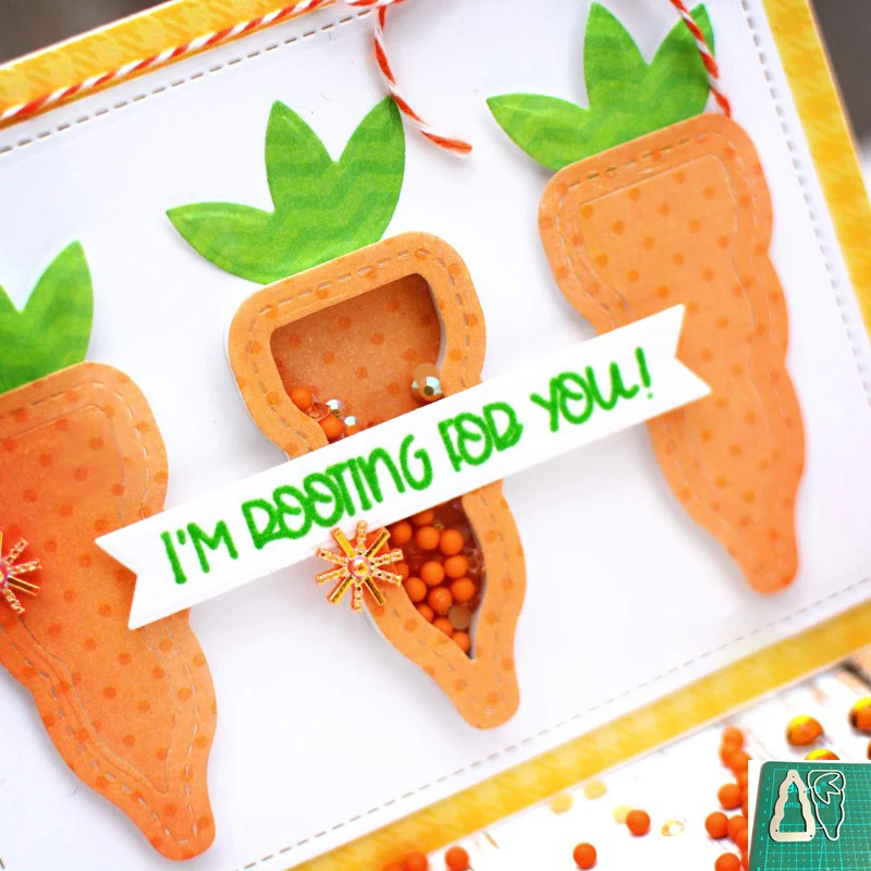 

Easter Radishes Shaker Metal Cutting Dies Stencils for DIY Scrapbooking Decorative Embossing DIY Paper Craft Die Cut