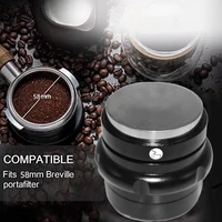 58mm dual head coffee tamper distributor leveler tools coffee bean press tool coffee powder hammer for espresso coffee
