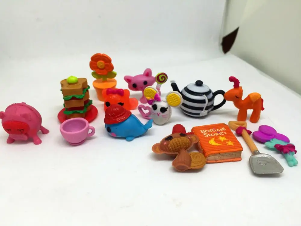 50 шт./лот мультяшная фигурка Lalaloopsy аксессуары милые Мультяшные животные для