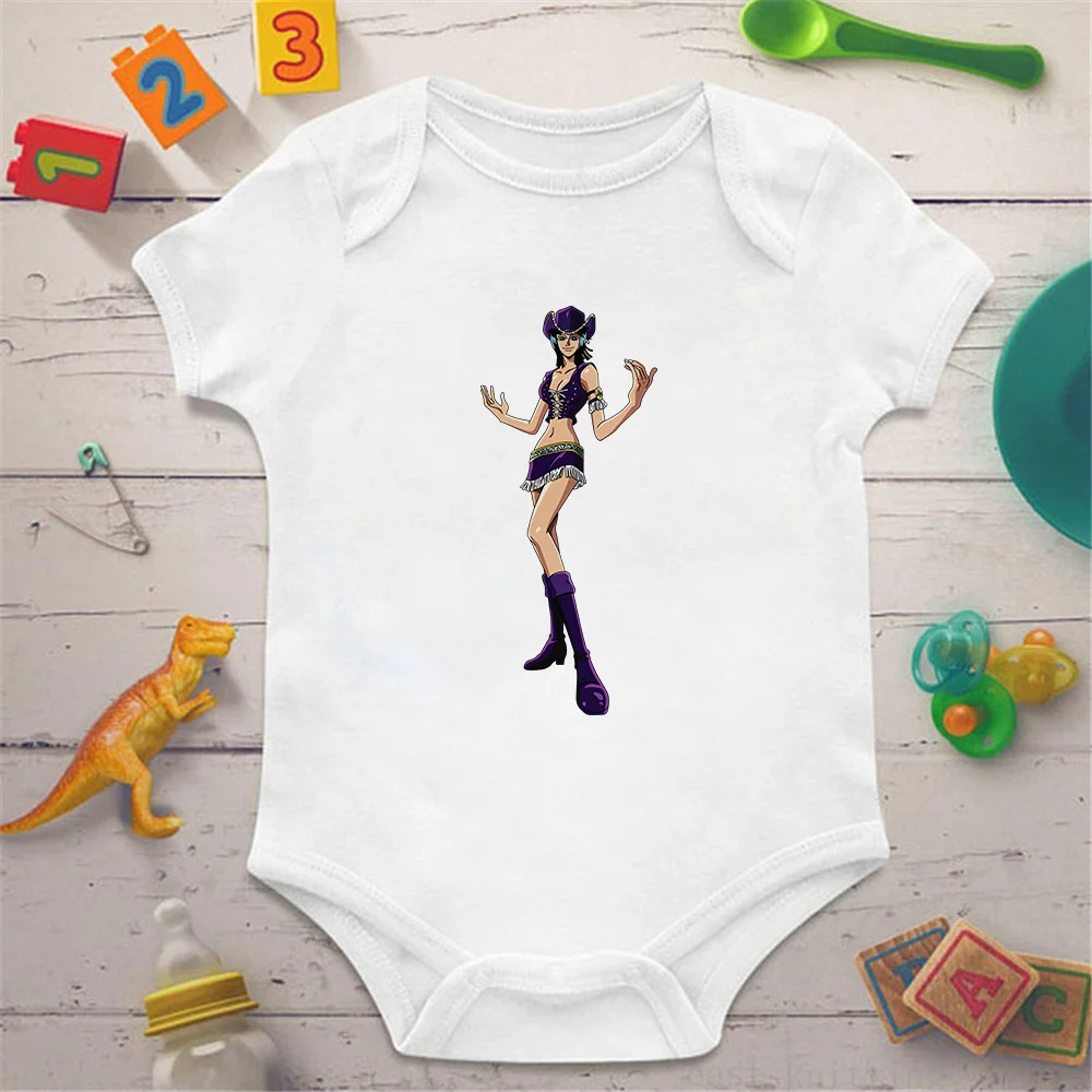 

One Piece Print Newborn Baby Clothes Graphic Short Sleeve Girls Boys Design Rompers De BeBe Costumes White Casual Clothes