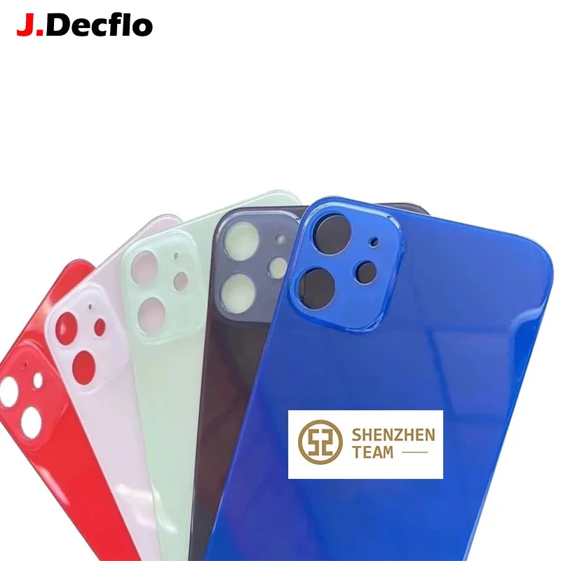 jdecflo for iphone 12 12 mini mobile smart phone spare parts back cover replacement battery housing rear glass free global shipping