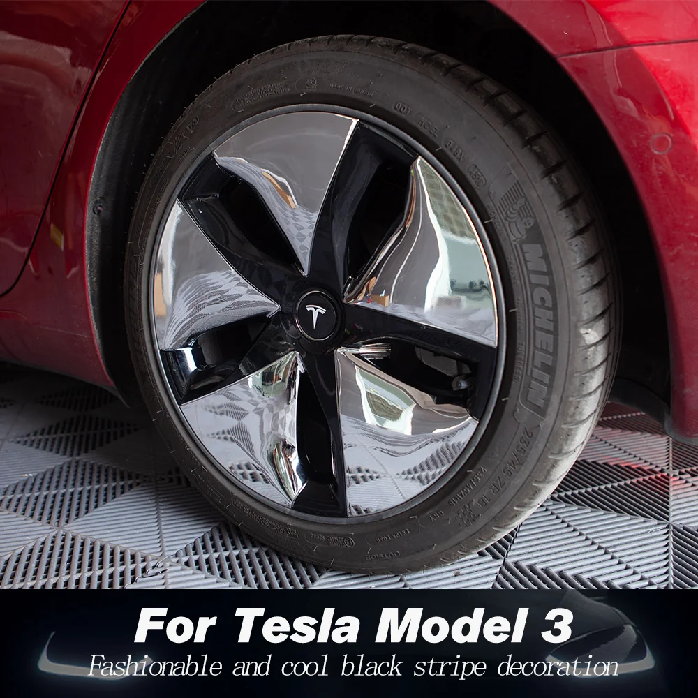 4 шт./компл. для Tesla модель 3 аксессуары колеса Кепки Model3 Крышка Ступицы 18-дюйм