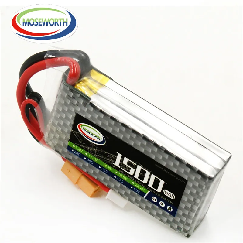 3S RC LiPo Батарея 11 1 V 1500 мА/ч 40C для радиоуправляемый самолет Квадрокоптер вертолет